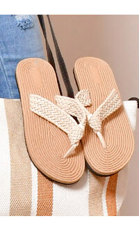ADORE Woven Flip Flops