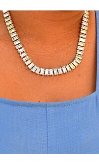 Cherie NEW YORK Glass Stone Necklace