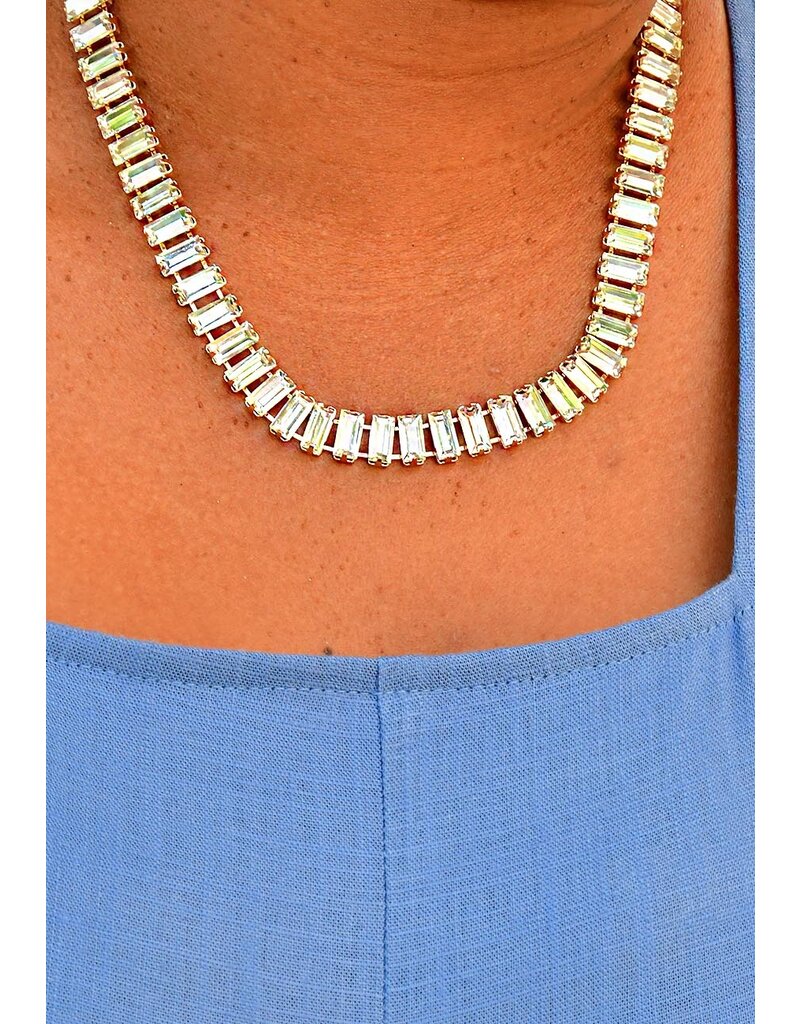 Cherie NEW YORK Glass Stone Necklace