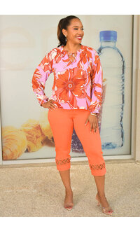 ZAC & RACHEL ZIKE- Pull On Pants with Cut-Out Hem