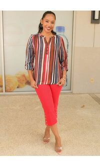 ZAC & RACHEL VAPPU- Stripe Bottom Down Top