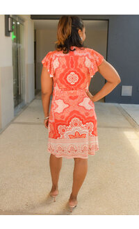 SUNNY LEIGH IORELLA- Printed Lap Top with Frill Sleeves