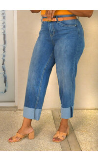 Royalty ZILPA- 3/4 Jeans with Fold Hem