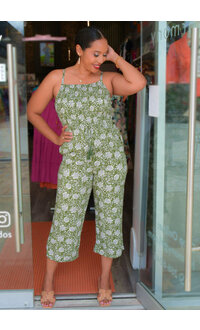 Second Generation KANOK- Floral Print Jumper with Elastic Top