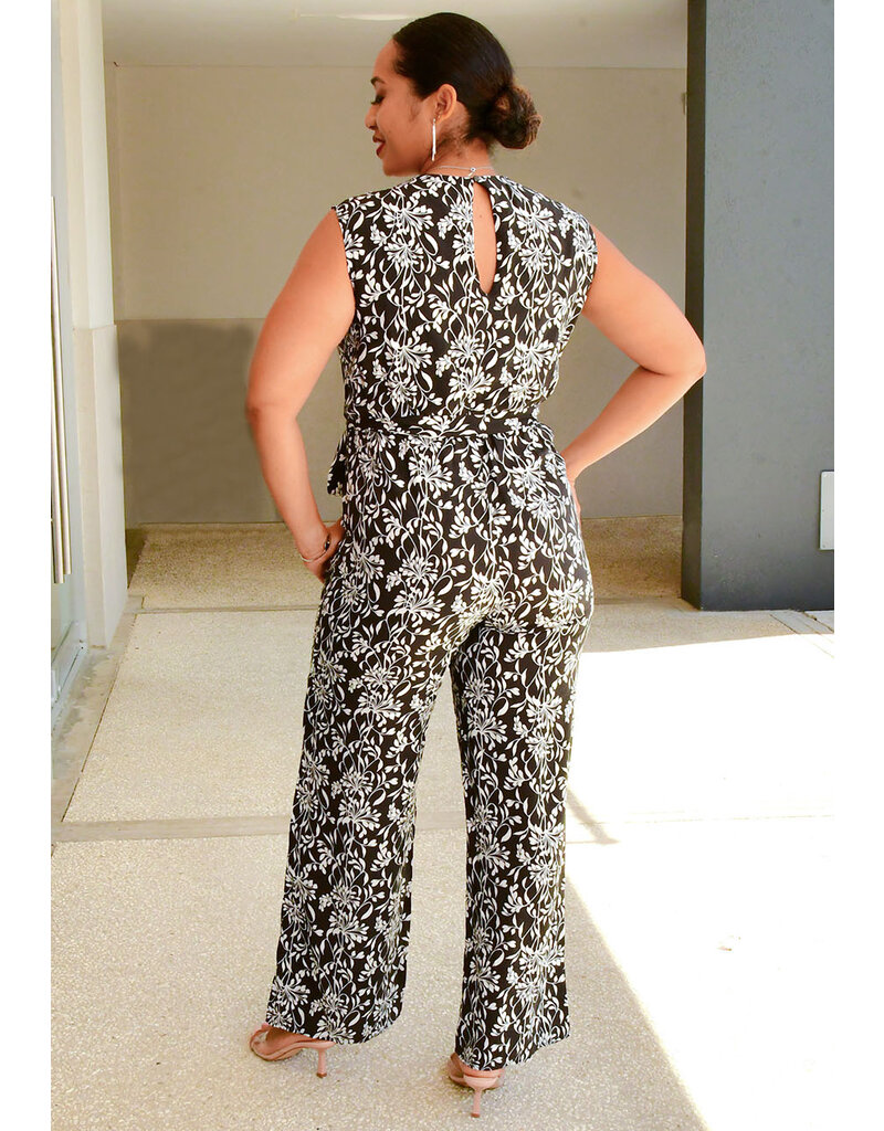 KITTI- Printed Sleeveless Jumper with Band