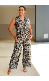 KITTI- Printed Sleeveless Jumper with Band