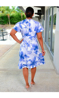Shelby & Palmer REES- Floral Lap Top Dress with Band