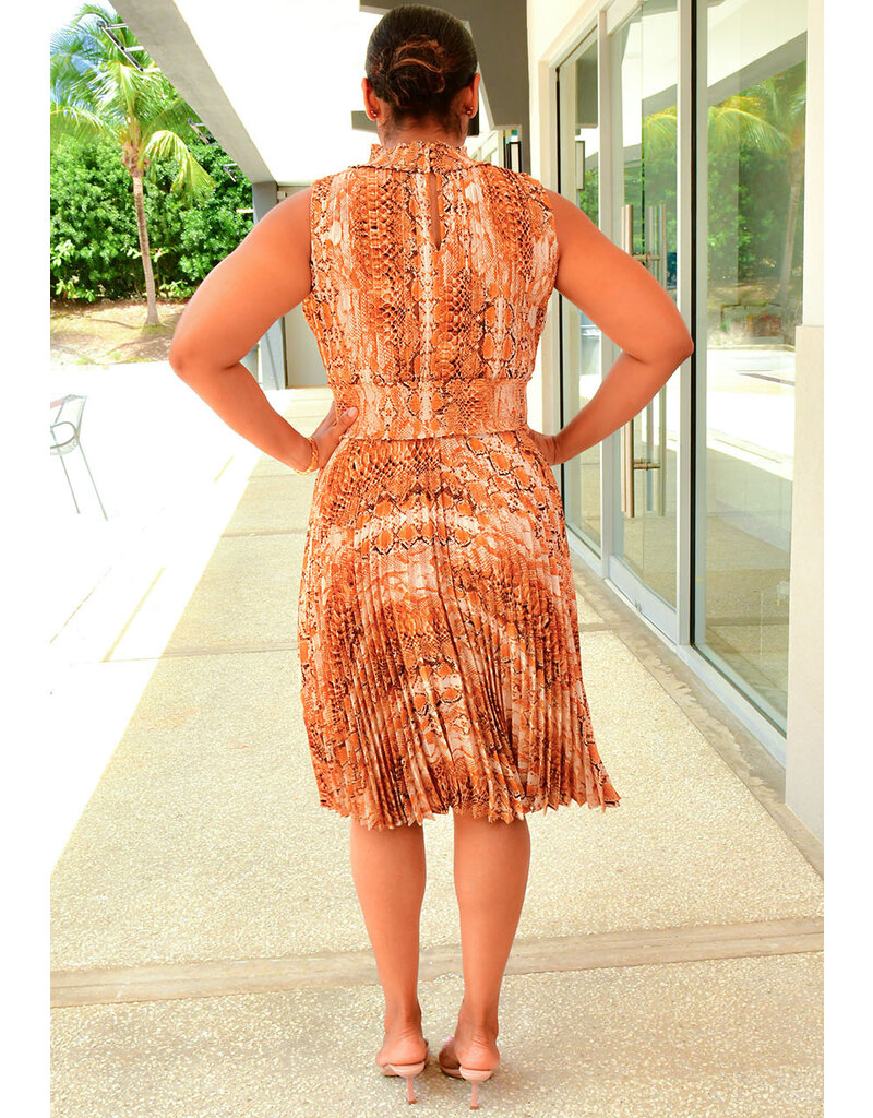 NANETTE LEPORE ROBICA- Printed Steam Pleated with Elastic Waist