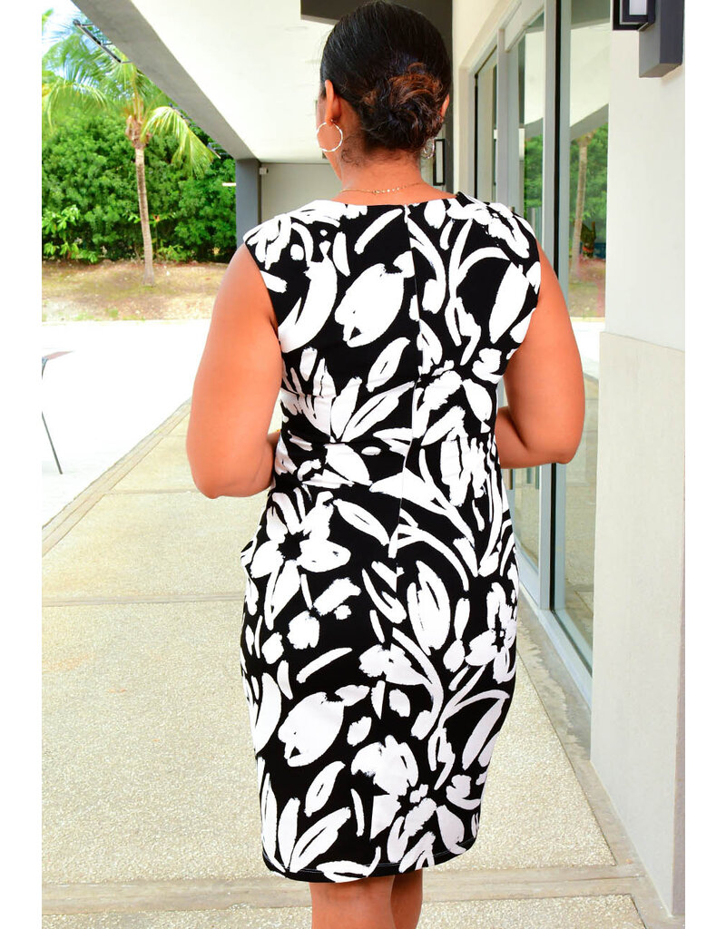 Shelby & Palmer RONIA- Floral Print Dress with Gathers