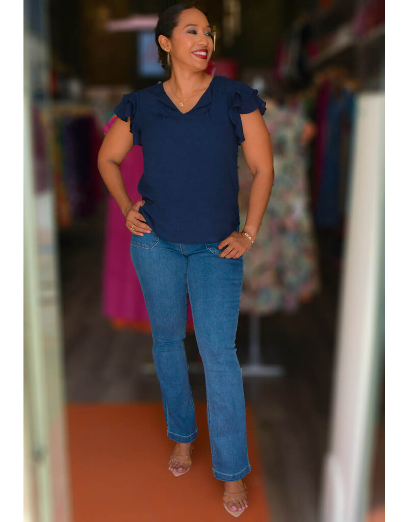 Royalty ZROPI- Long Jeans with Button Pockets