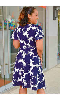 Shelby & Palmer REES- Floral Lap Top Dress with Band