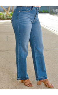 Royalty ZHOTO- Wide Leg Pants with Fuzz Hem