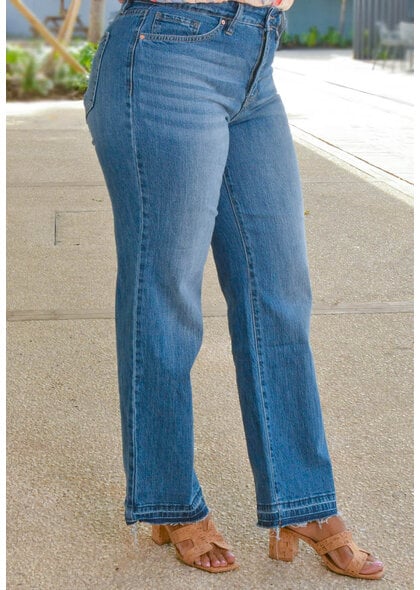 Royalty ZHOTO- Wide Leg Pants with Fuzz Hem