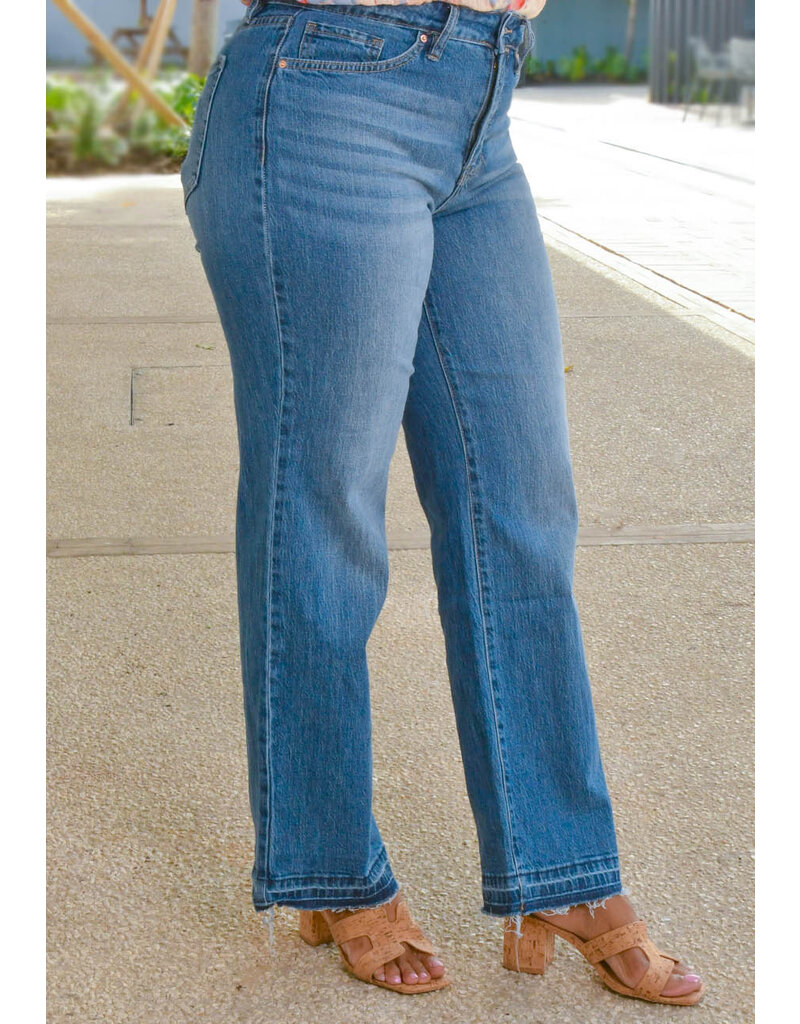 Royalty ZHOTO- Wide Leg Pants with Fuzz Hem