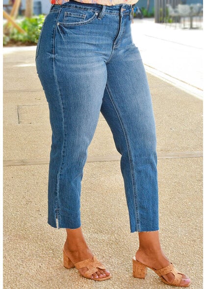 Royalty ZIEW- Crop Jeans with Split
