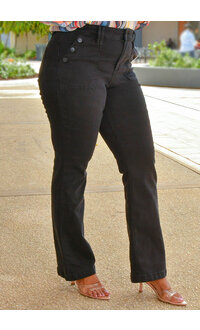 Royalty ZROPI- Long Jeans with Button Pockets