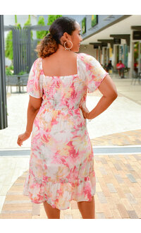 KATJA- Floral Print with Elastic Back