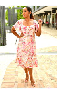 KATJA- Floral Print with Elastic Back