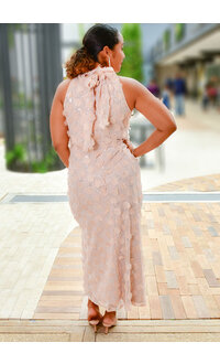 MSK MADEA- Long Dress with Flowers & Sequins