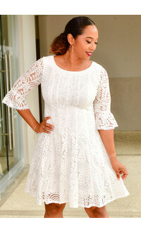 MINIJA- Flare Dress with Bell Sleeves