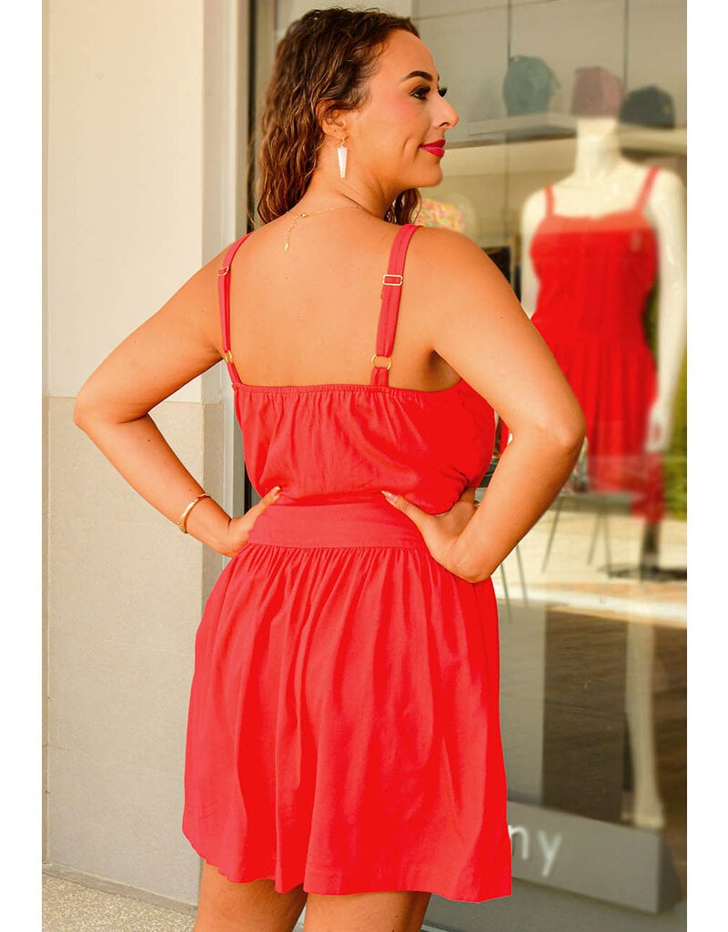 NADI- Solid Small Strap Dress