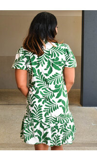 MLLE Gabrielle KAVANA- Printed Button Down Dress with Collar