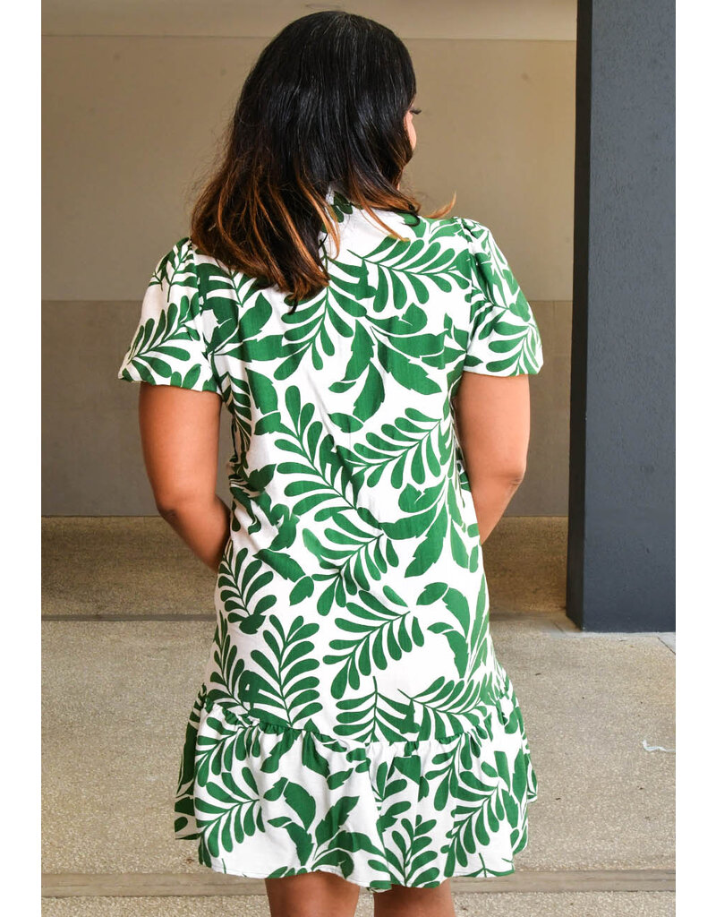 MLLE Gabrielle KAVANA- Printed Button Down Dress with Collar