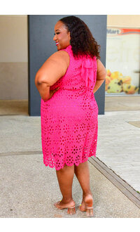 Signature CHEN- Plus Size Dress with Cut Outs