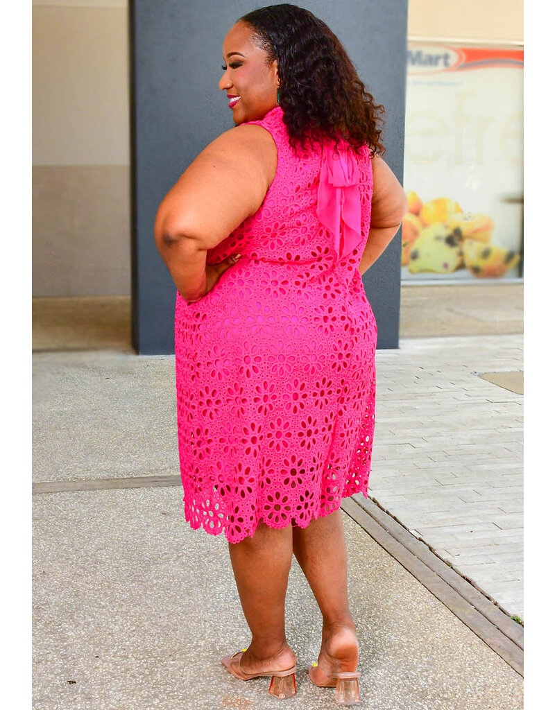 Signature CHEN- Plus Size Dress with Cut Outs