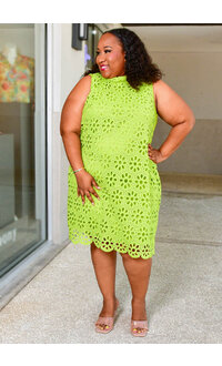 Signature CHEN- Plus Size Dress with Cut Outs