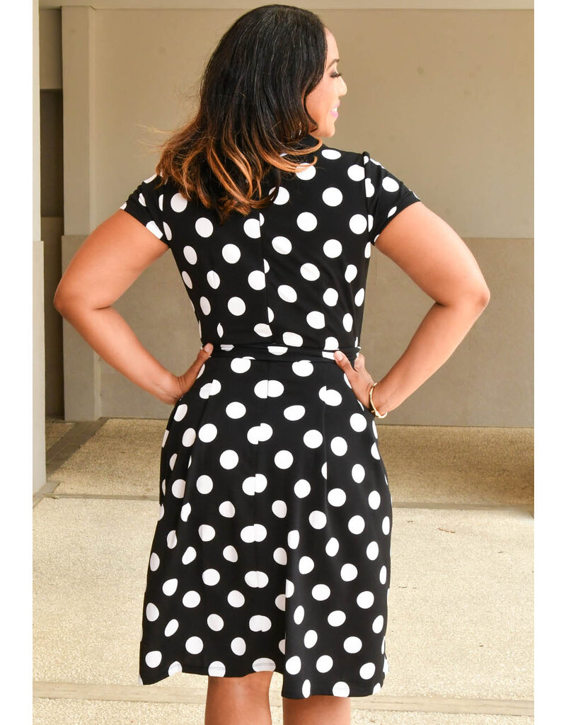 Shelby & Palmer RALPH- Polka Dot  Dress with Collar