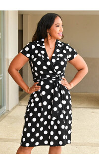 Shelby & Palmer RALPH- Polka Dot  Dress with Collar