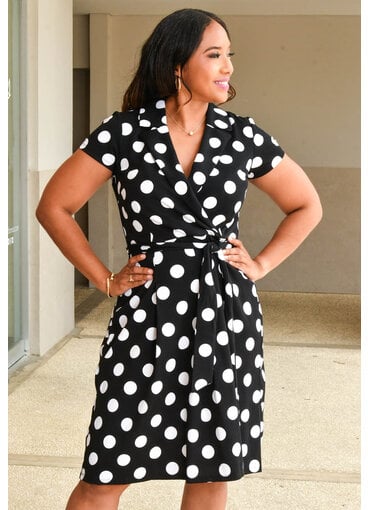 Shelby & Palmer RALPH- Polka Dot  Dress with Collar