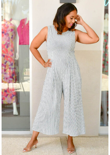 INESSA- Stripe 3/4 Armhole Jumper