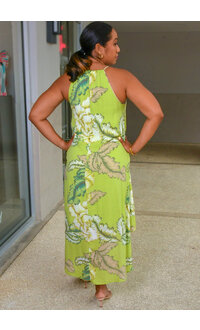 MLLE Gabrielle GIVA-Floral Hi-Lo Keyhole Dress