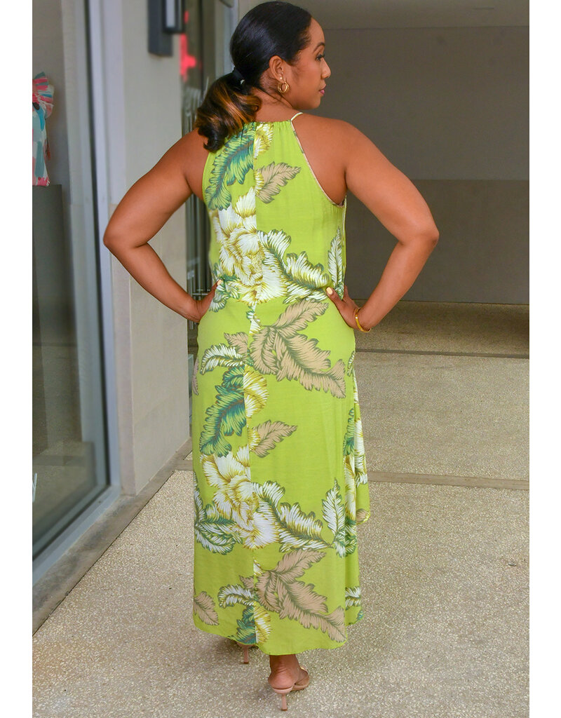 MLLE Gabrielle GIVA-Floral Hi-Lo Keyhole Dress