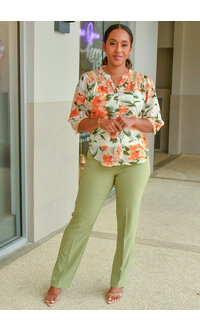 ZAC & RACHEL ZIANA- Slim Leg Pants with Pockets