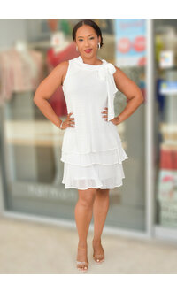 Signature FENIX- Layered Cowl Neck Dress