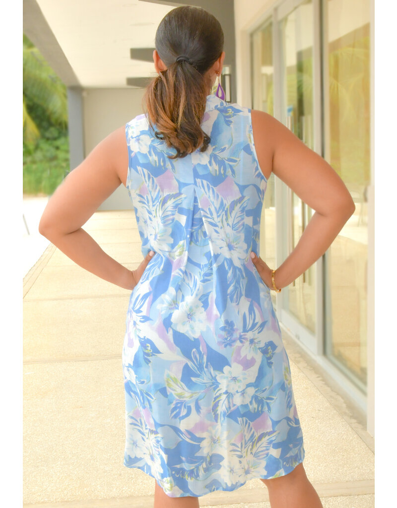 MLLE Gabrielle GUNIA- Printed Armhole Dress with Collar