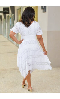 LUZ- Elastic Waist Dress with Points