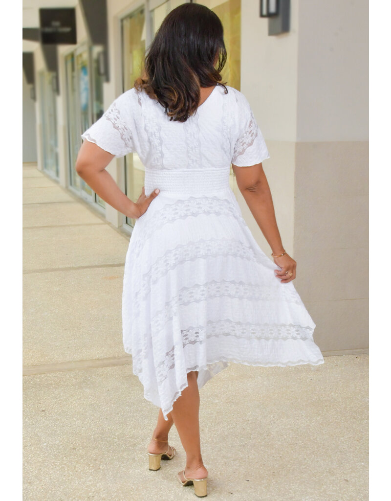 LUZ- Elastic Waist Dress with Points