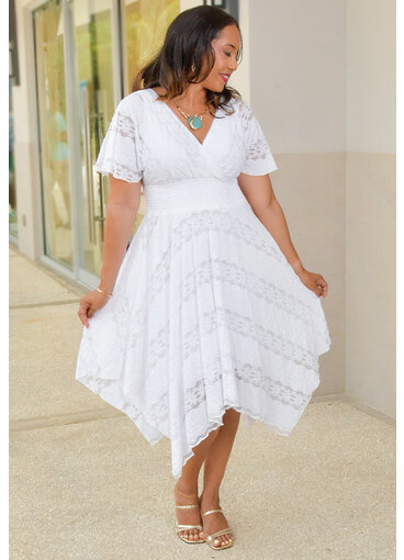 LUZ- Elastic Waist Dress with Points