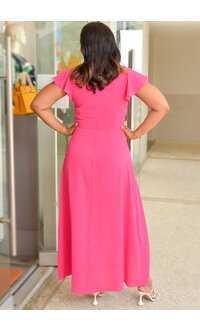Sandra Darren RYVER- Waist-Cinched Jumpsuit With Simulated 2 In 1 Design