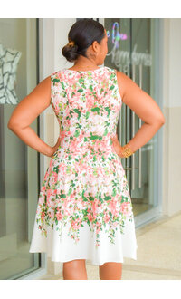 Sandra Darren XITA- Floral Fit & Flare Dress