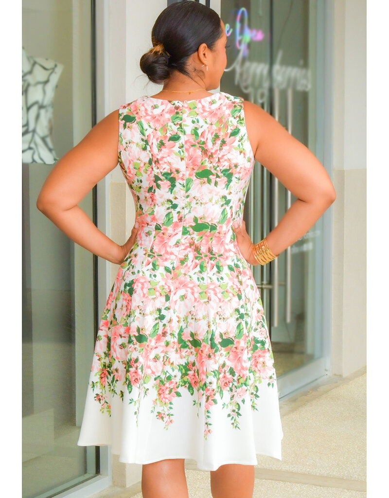 Sandra Darren XITA- Floral Fit & Flare Dress