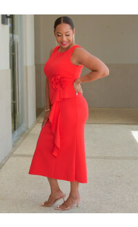 JM Studio UKAS- Solid Armhole with Rose & Frill