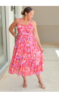 Signature KOTTY- Floral Dress with Plaited Straps