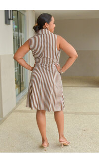 Signature KIRSTEN- Armhole Stripe Dress
