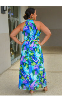 FERIA- Long Printed Dress