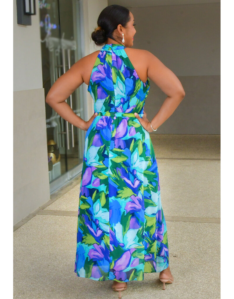 FERIA- Long Printed Dress